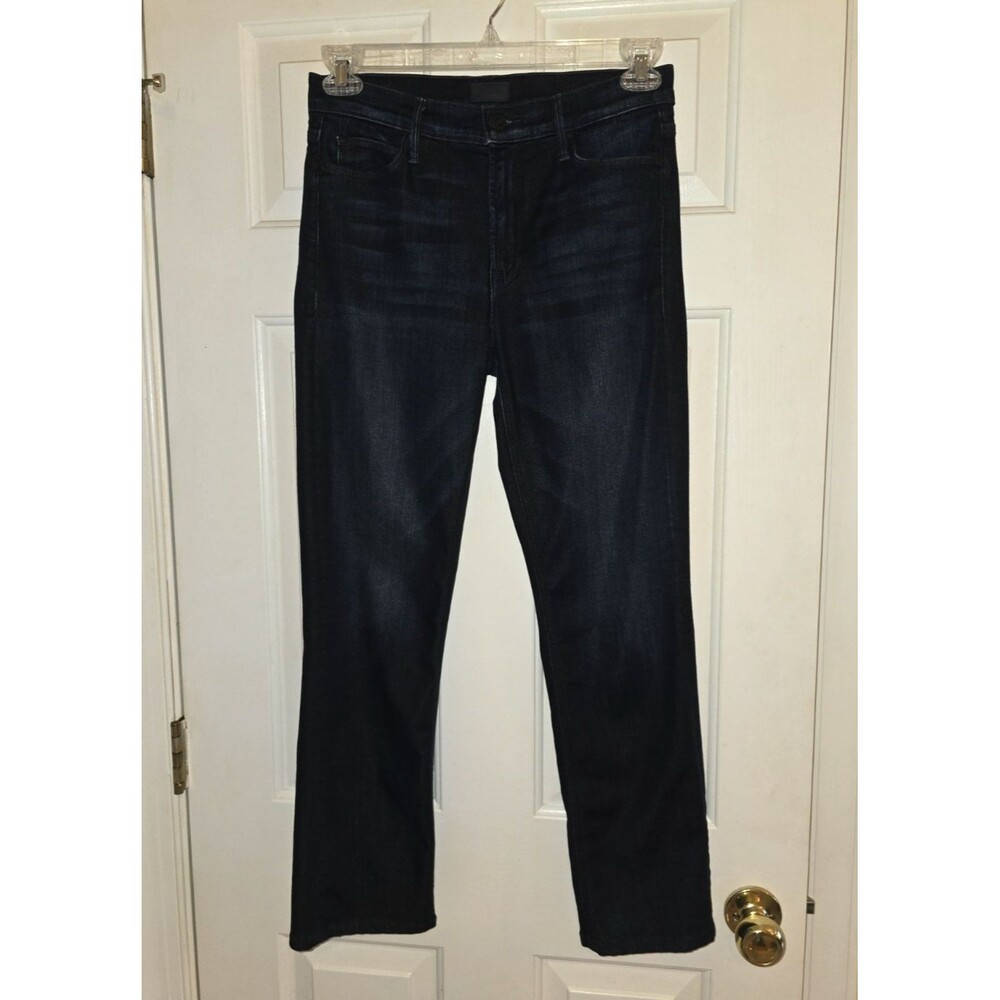 MOTHER The Mid Rise Dazzler Ankle Jeans Now Or Never 28 Stretch Straight Casual